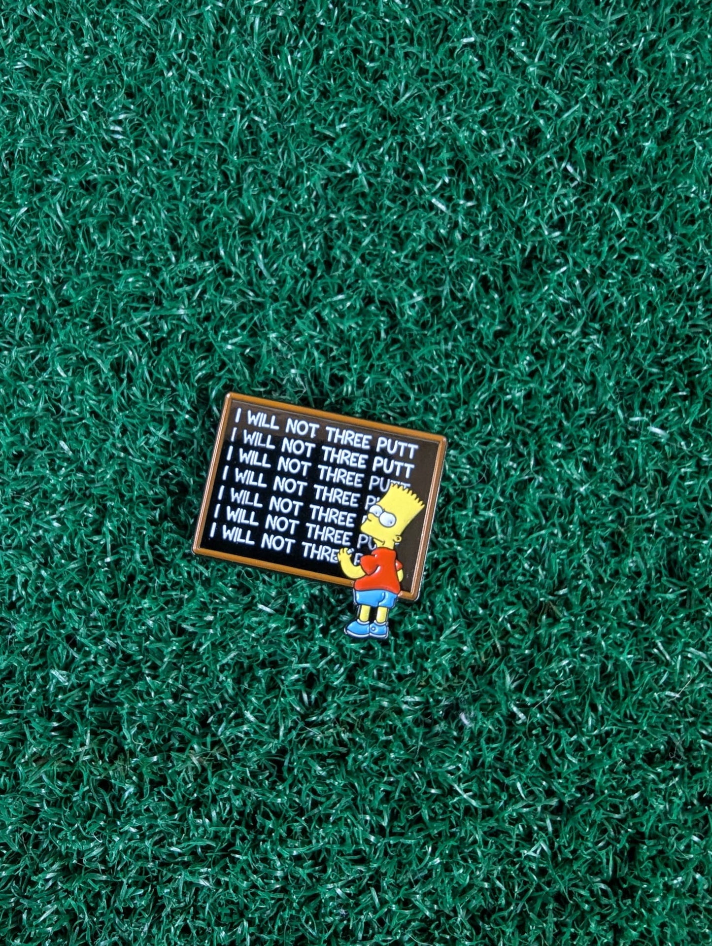Bart Inspired NO-3PUTT Golf Ball Marker