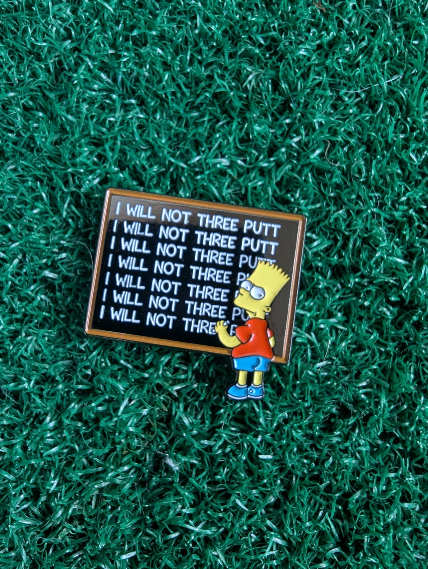 Bart Inspired NO-3PUTT Golf Ball Marker