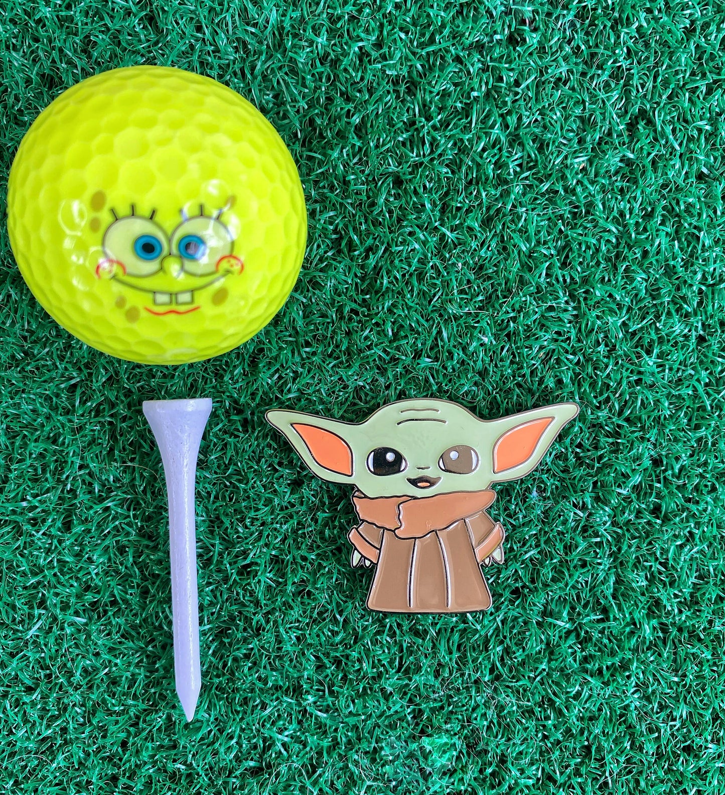 Galaxy Baby Inspired Golf Ball Marker | Fathers Day Gift | Groomsmen Gift | Boyfriend Husband Golf Gift | Kids Golf Gift