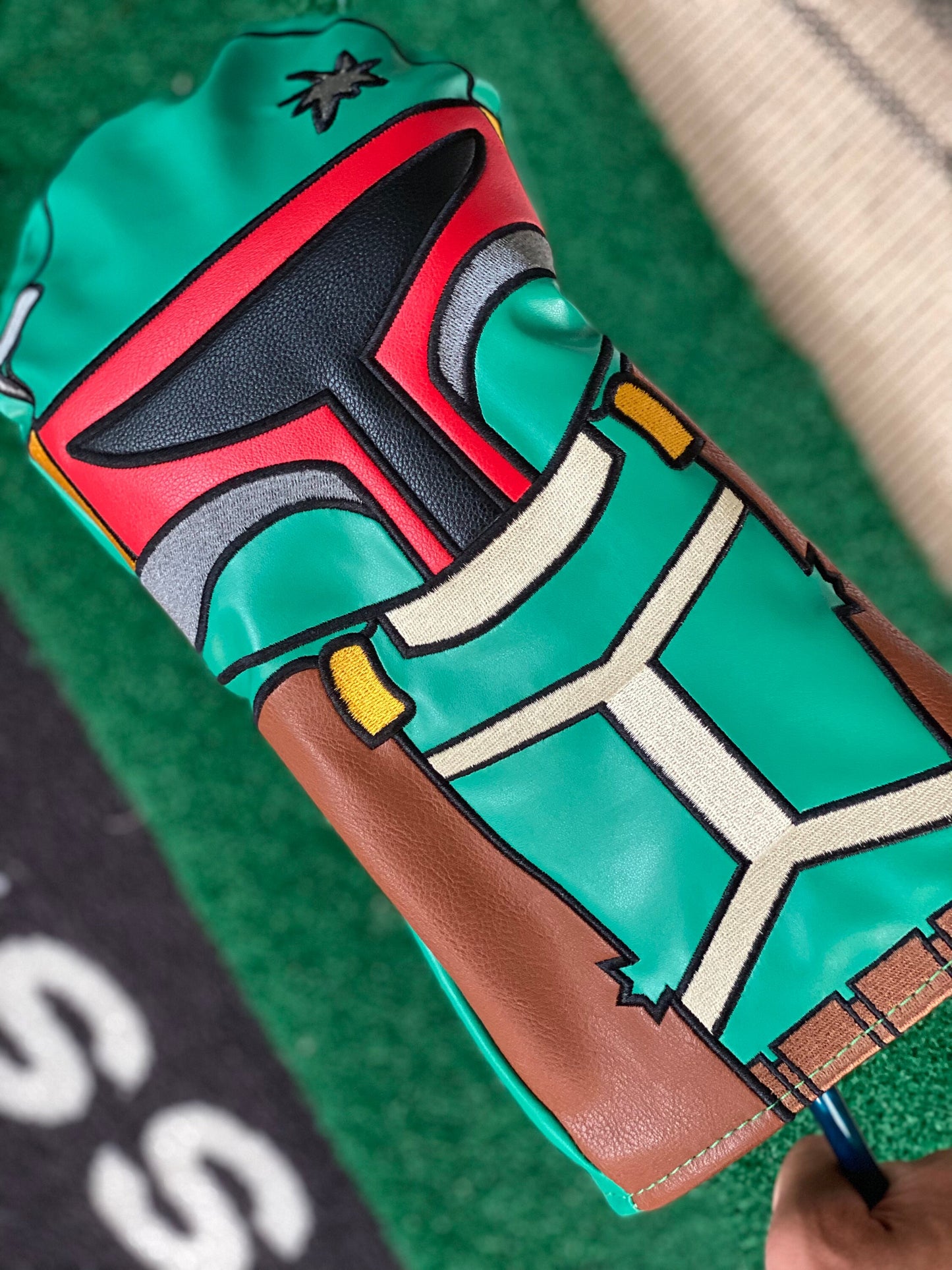 Boba Bounty Hunter Inspired Driver Headcover | Golf Accessory | Boyfriend Husband Bachelor Party Groomsmen Golf Gifts