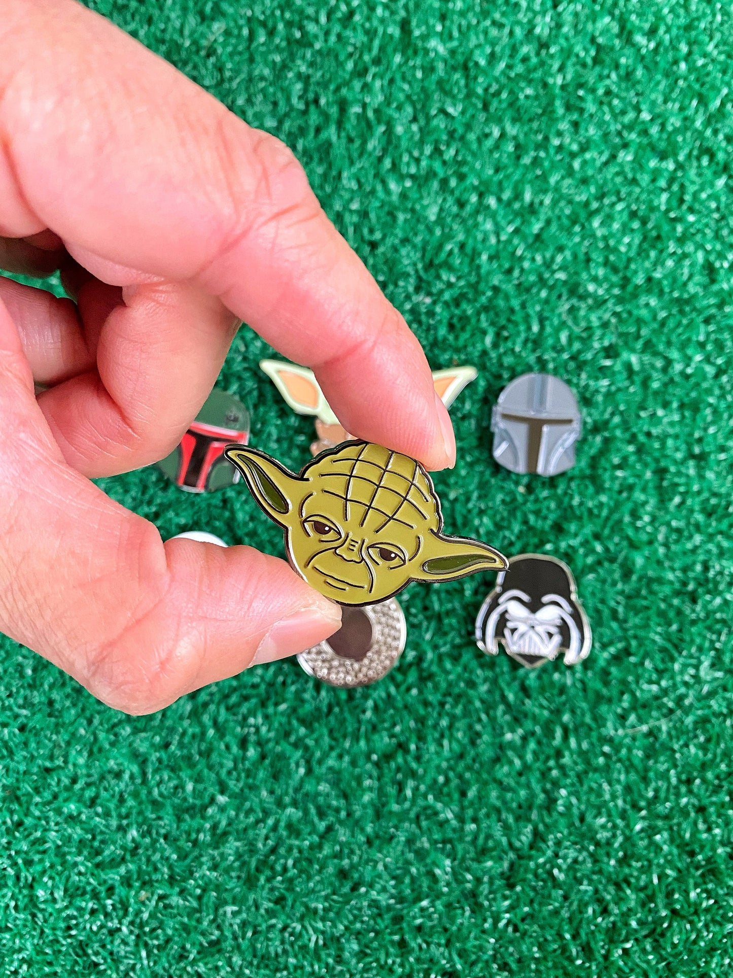 Galaxy Fighting Golf Ball Markers Set with Hat Clip | Golf Accessory | Boyfriend Husband Bachelor Party Groomsmen Golf Gifts