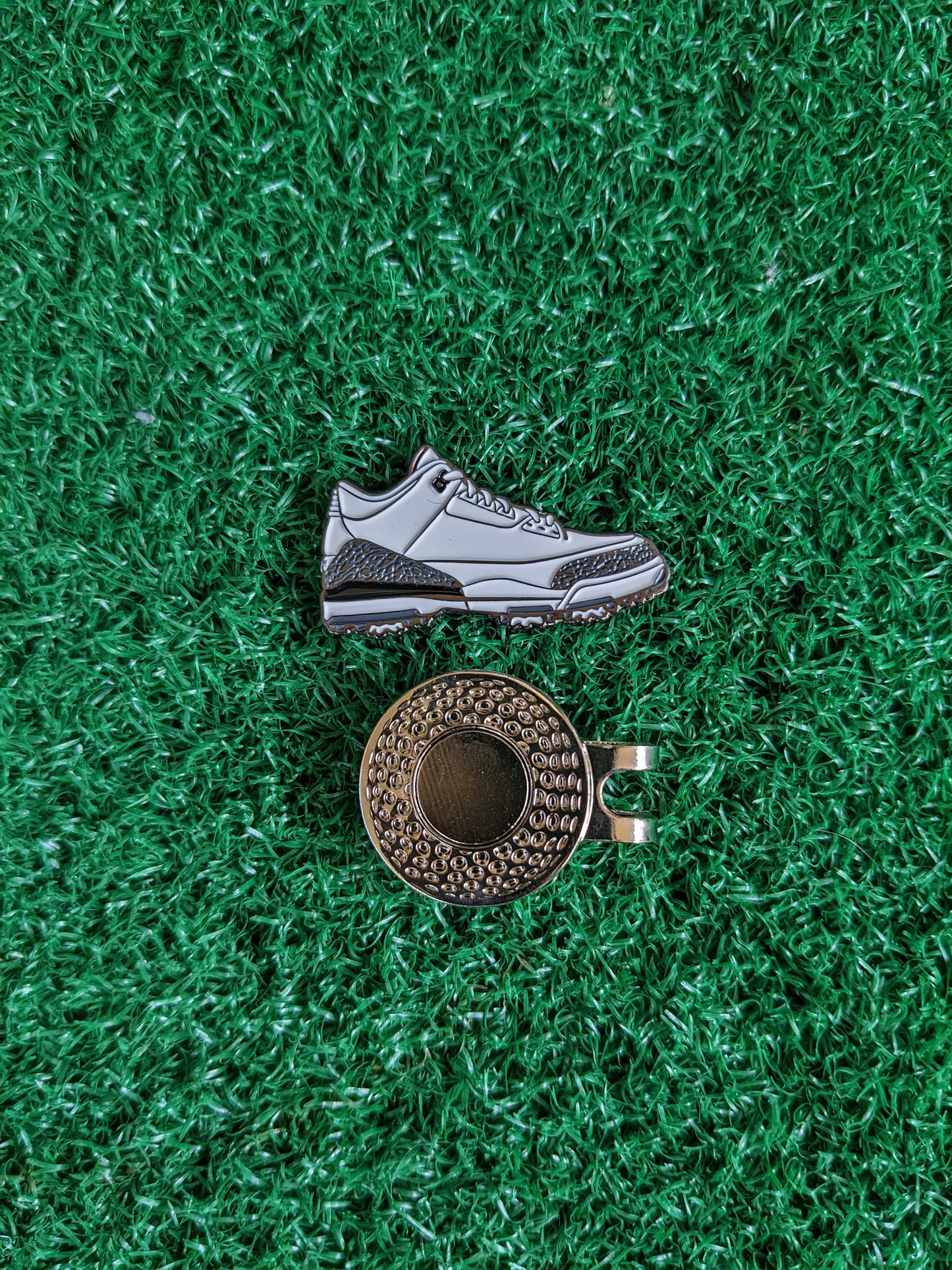 AJ3 Retro White Cement Inspired Golf Ball Marker | Golf Gift | Golf Accessory | Boyfriend Husband Bachelor Party Groomsmen Golf Gifts