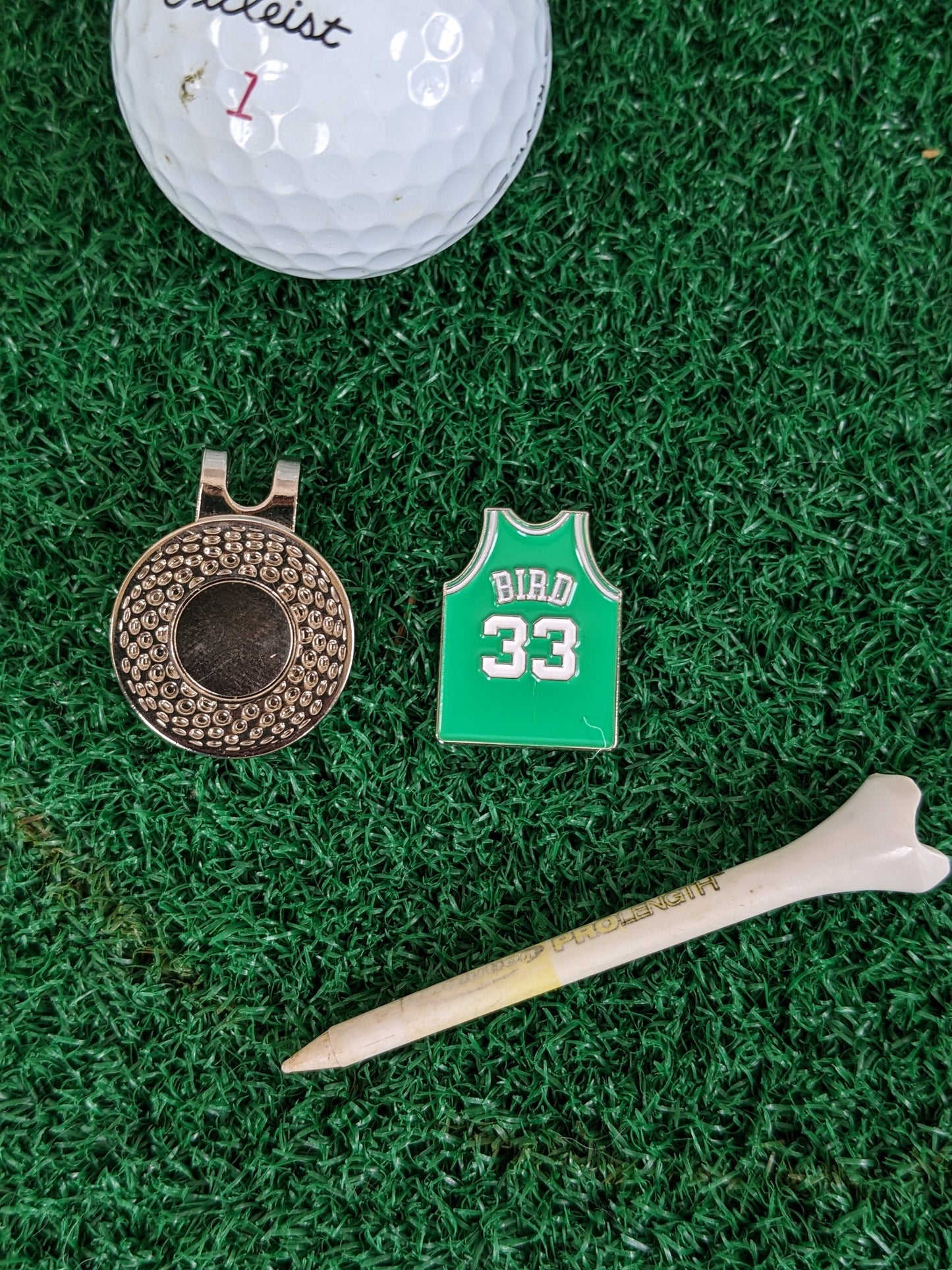 Larry Legend #33 Celtics Jersey Inspired Golf Ball Marker | Boyfriend Husband Bachelor Party Groomsmen Golf Gifts | Golf Accessory |