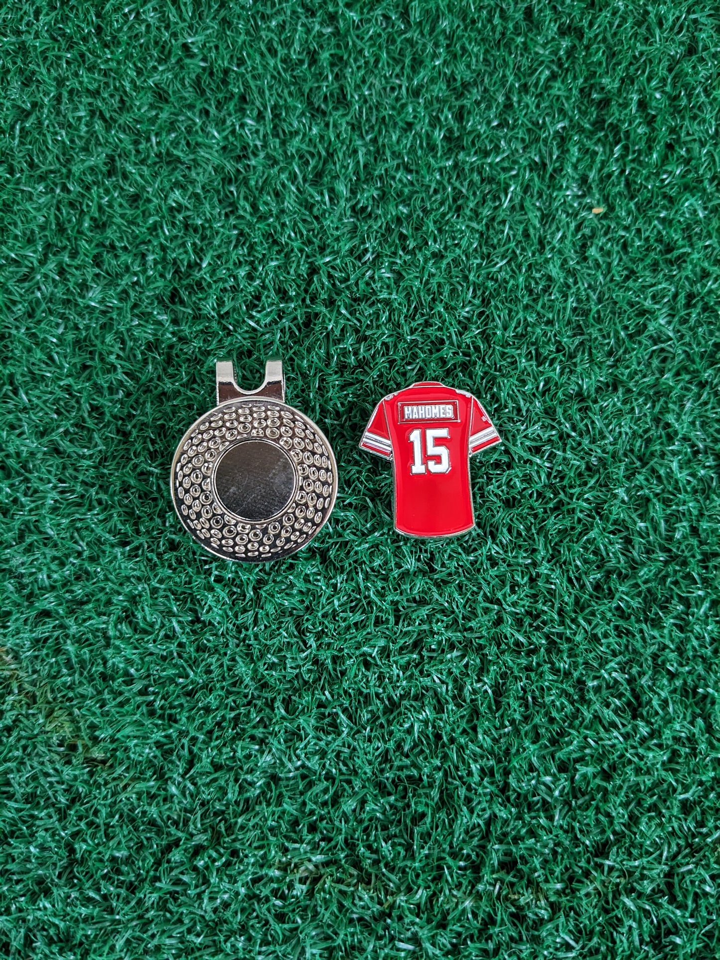 Mahomes #15 Chiefs Jersey Inspired Golf Ball Marker | 2PM | Golf Accessory | Boyfriend Husband Bachelor Party Groomsmen Golf Gifts