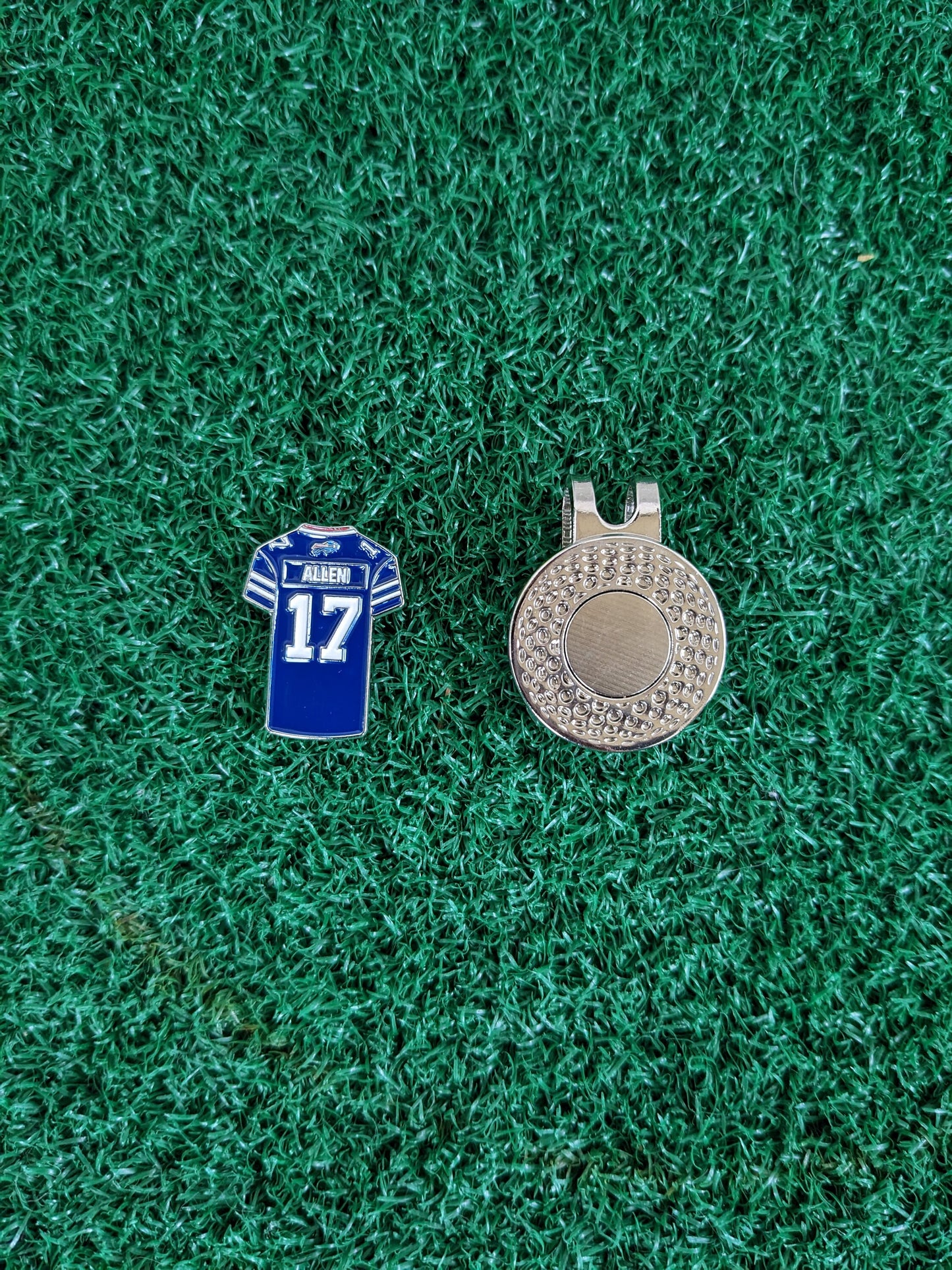 Allen #17 Bills Jersey Inspired Golf Ball Marker | Golf Accessory | Boyfriend Husband Bachelor Party Groomsmen Golf Gifts