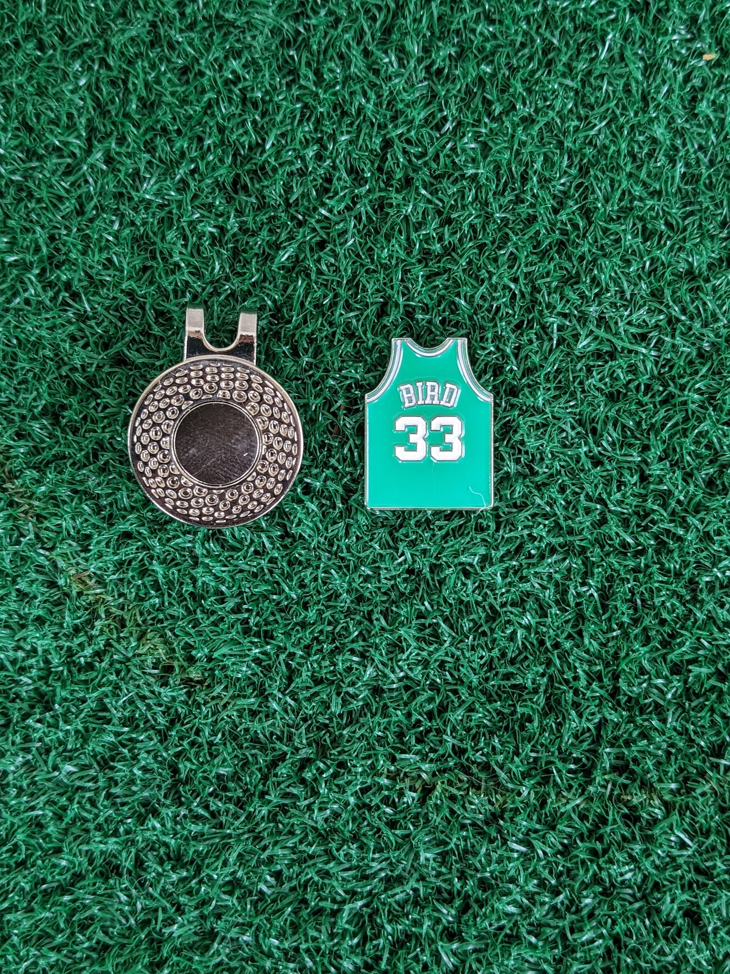 Larry Legend #33 Celtics Jersey Inspired Golf Ball Marker | Boyfriend Husband Bachelor Party Groomsmen Golf Gifts | Golf Accessory |