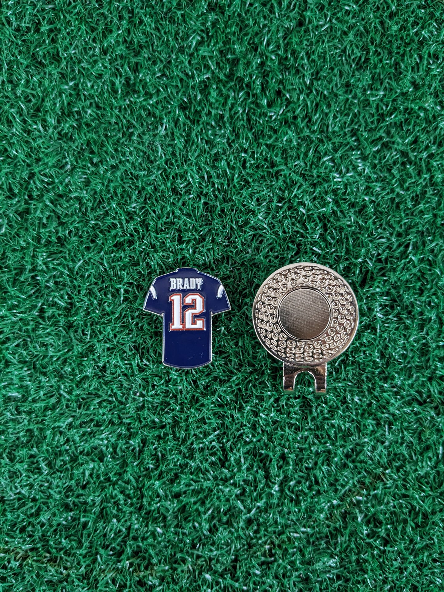 Brady Patriots #12 Jersey Inspired Golf Ball Marker | Golf Accessory | Boyfriend Husband Bachelor Party Groomsmen Golf Gifts