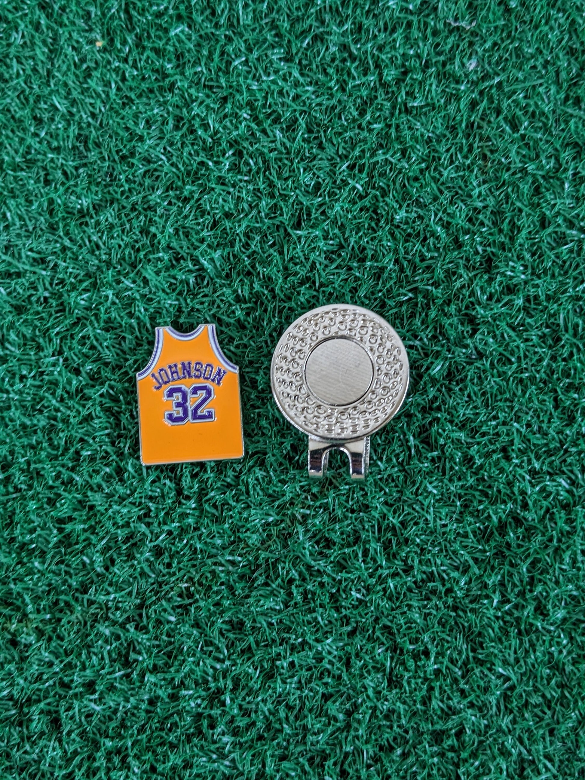 Magic #32 Jersey Inspired Golf Ball Marker | Lakers | Boyfriend Husband Bachelor Party Groomsmen Golf Gifts | Golf Accessory |