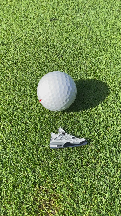 AJ4 Concrete Sneaker Inspired Golf Ball Marker