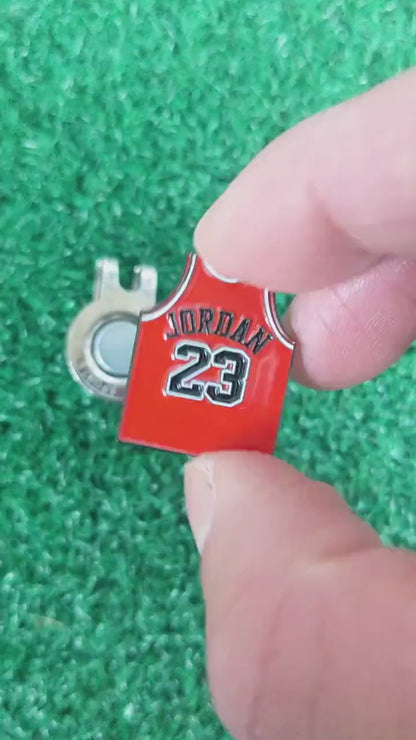AJ23 Jersey Inspired Golf Ball Marker