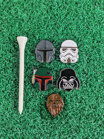 Mando Inspired Golf Ball Marker | Groomsmen Golf Gift | Golf Accessory | Boyfriend Husband Bachelor Party Groomsmen Golf Gifts