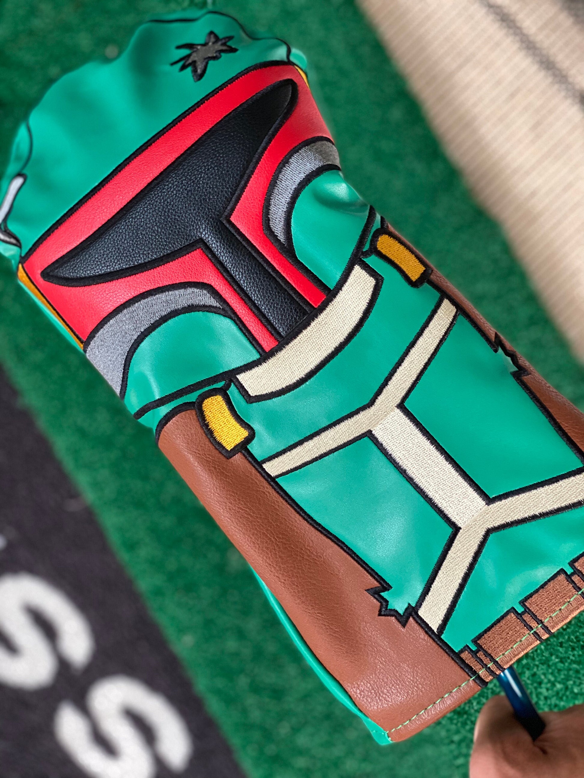 Boba Bounty Hunter Inspired Driver Headcover | Golf Accessory | Boyfriend Husband Bachelor Party Groomsmen Golf Gifts
