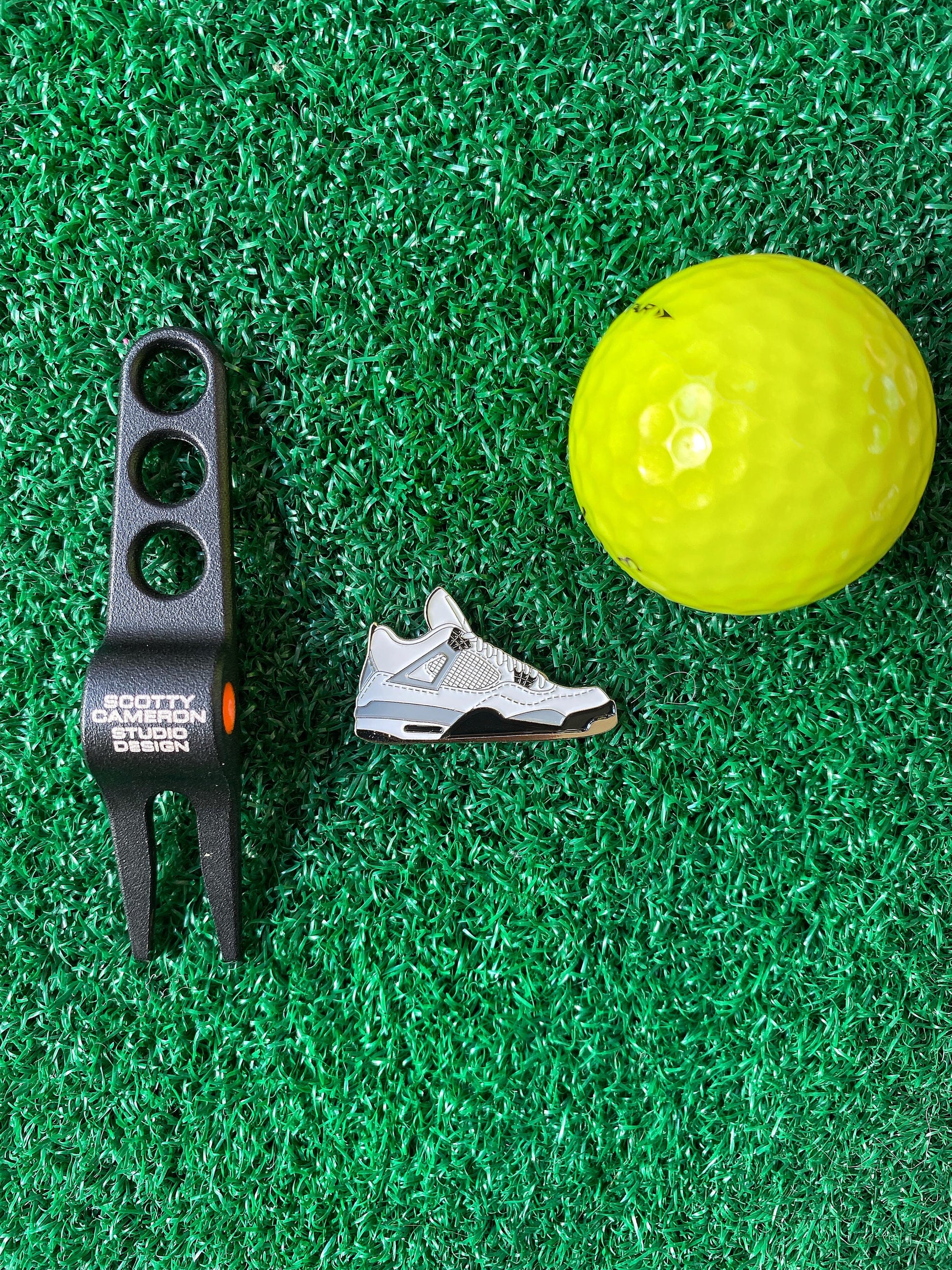 AJ4 Concrete Sneaker Inspired Golf Ball Marker | Golf Gift | Golf Accessory | Boyfriend Husband Bachelor Party Groomsmen Golf Gifts