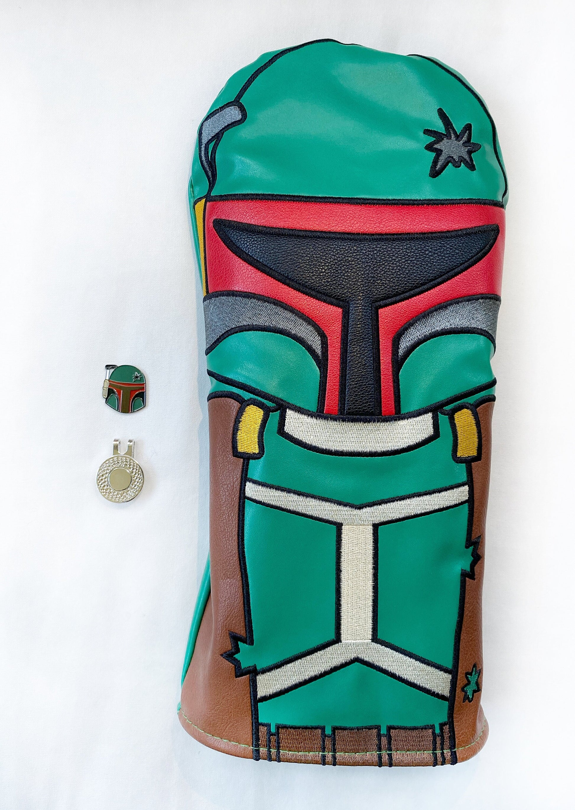 Boba Bounty Hunter Inspired Driver Headcover | Golf Accessory | Boyfriend Husband Bachelor Party Groomsmen Golf Gifts