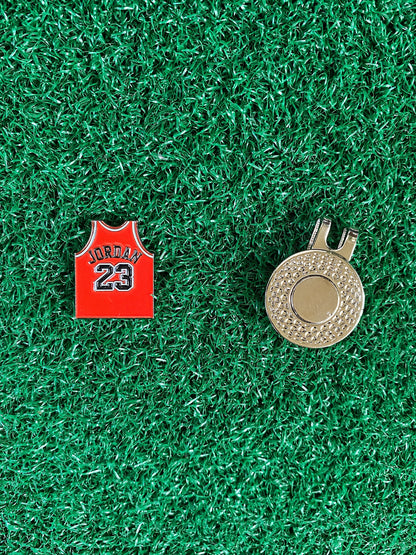 Jordan Jersey Inspired Golf Ball Marker | Hype Sneaker | Boyfriend Husband Bachelor Party Groomsmen Golf Gifts | Golf Accessory |