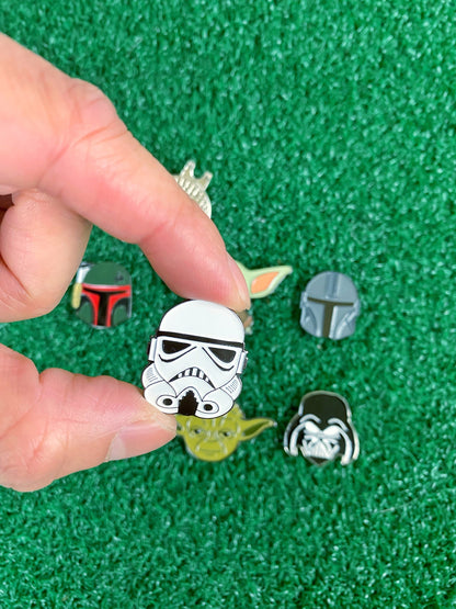 Galaxy Fighting Golf Ball Markers Set with Hat Clip | Golf Accessory | Boyfriend Husband Bachelor Party Groomsmen Golf Gifts