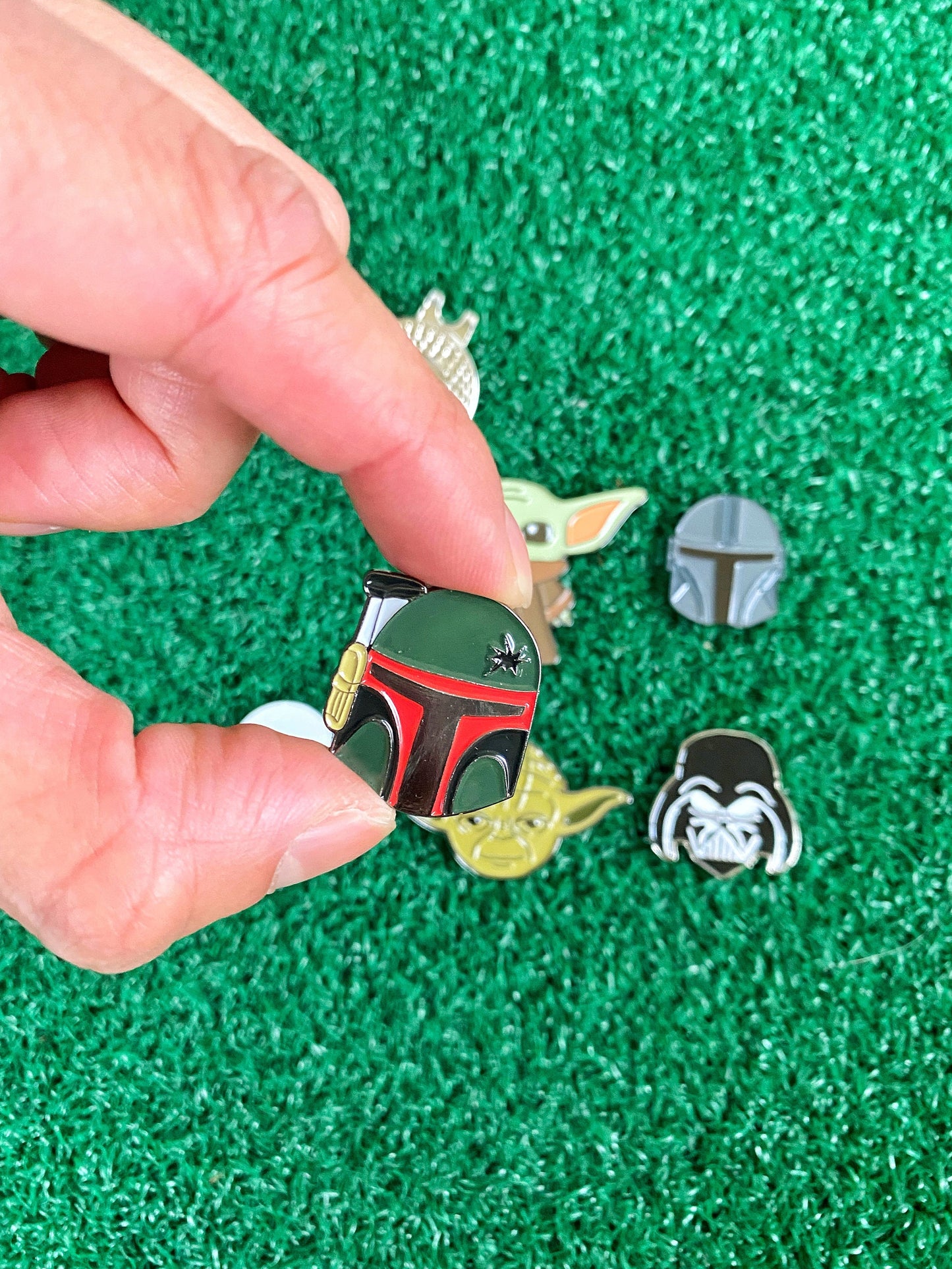 Galaxy Fighting Golf Ball Markers Set with Hat Clip | Golf Accessory | Boyfriend Husband Bachelor Party Groomsmen Golf Gifts