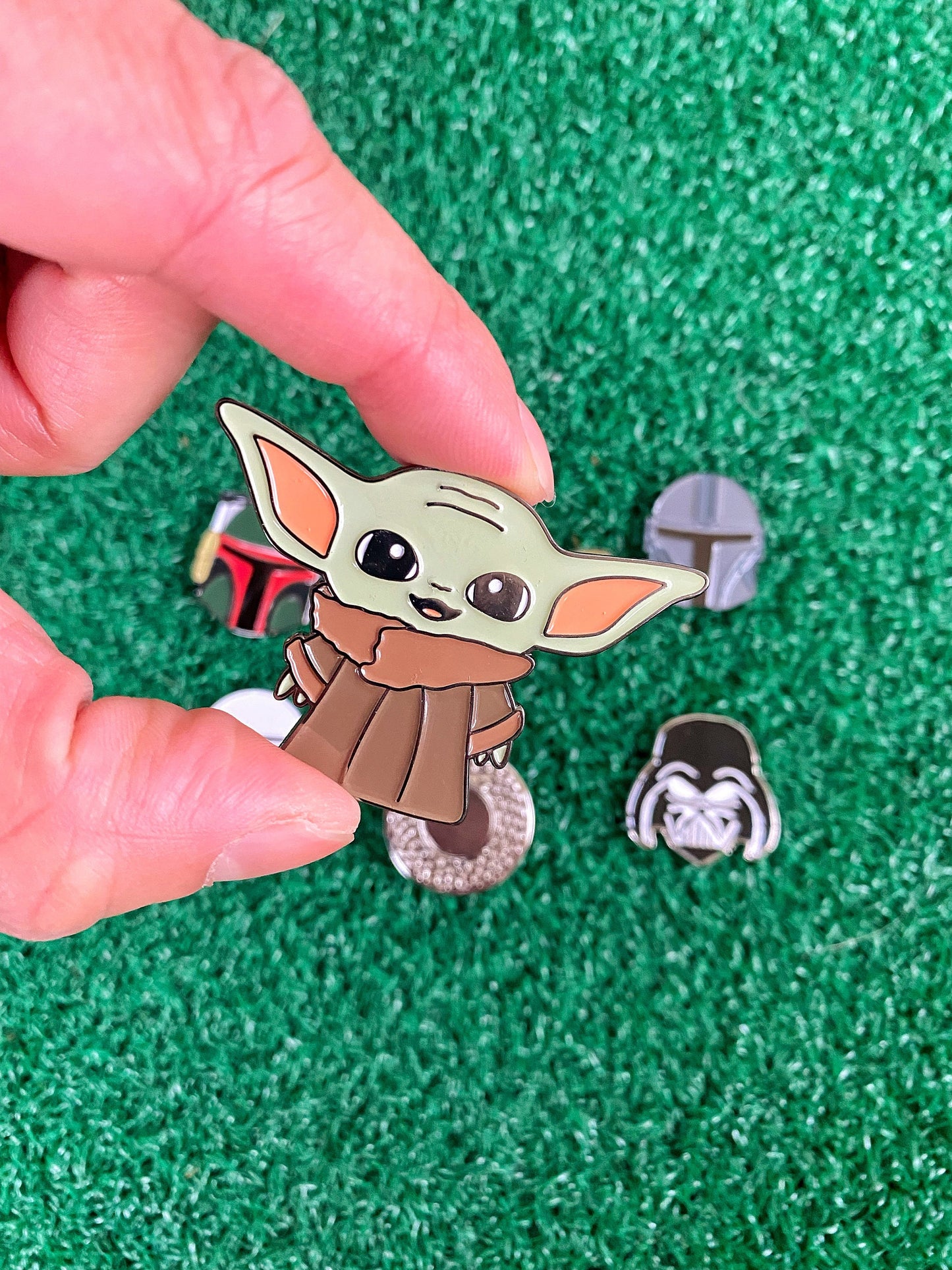 Galaxy Fighting Golf Ball Markers Set with Hat Clip | Golf Accessory | Boyfriend Husband Bachelor Party Groomsmen Golf Gifts