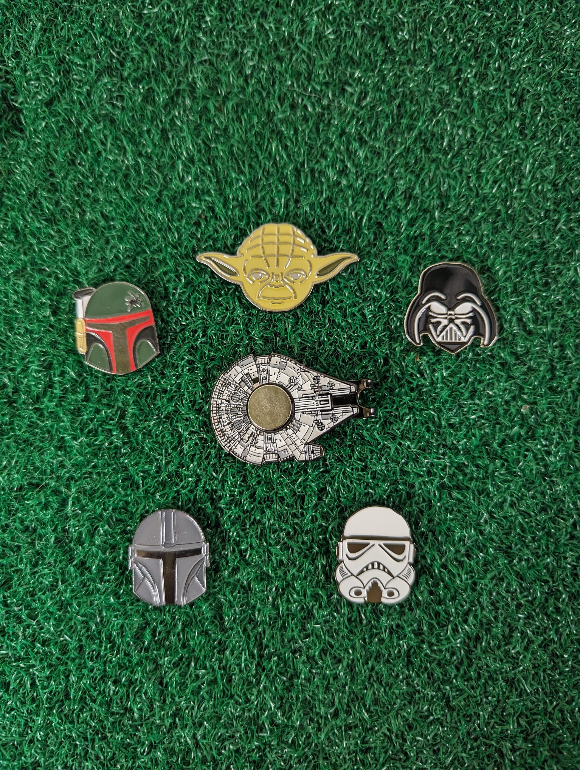 Galaxy Fighting Golf Ball Markers Set with Hat Clip | Golf Accessory | Boyfriend Husband Bachelor Party Groomsmen Golf Gifts