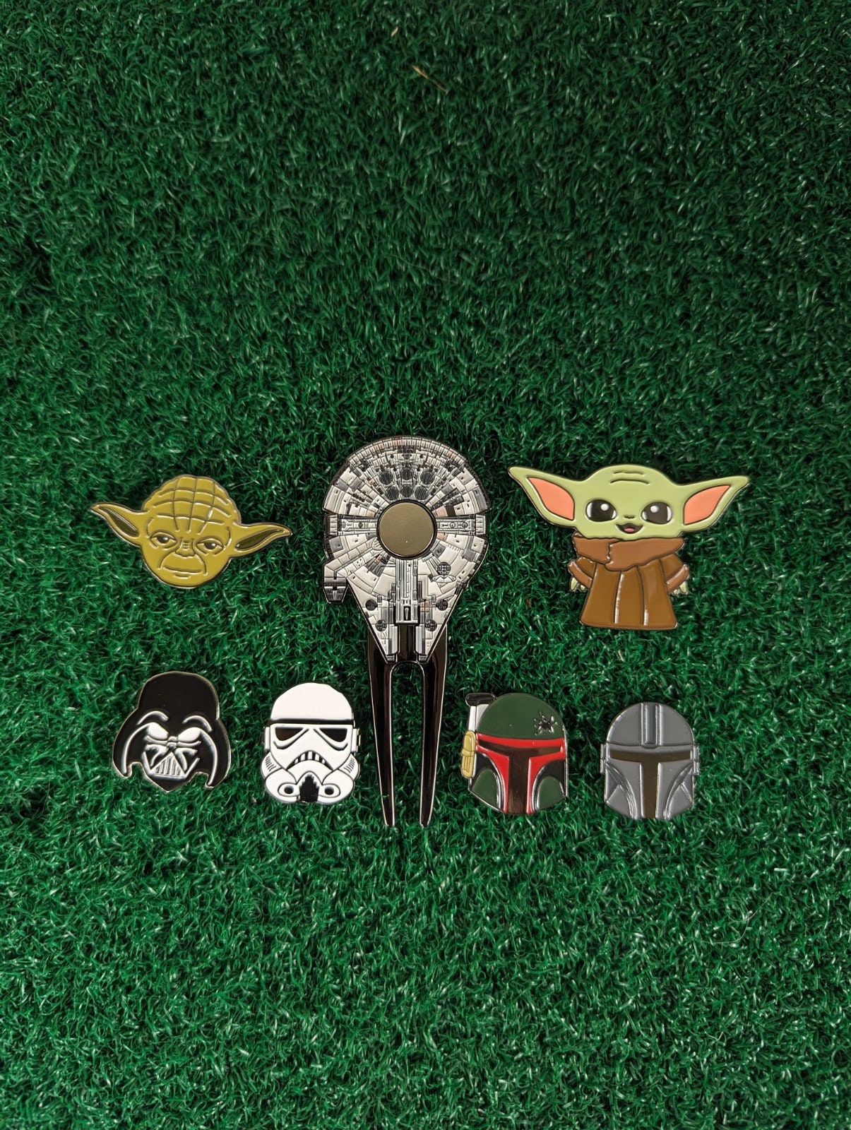 Millennium Starship Magnetic Golf Divot/Pitch Tool | Groomsmen Boyfriend Husband Bachelor Party Groomsmen Golf Gifts | Golf Accessory